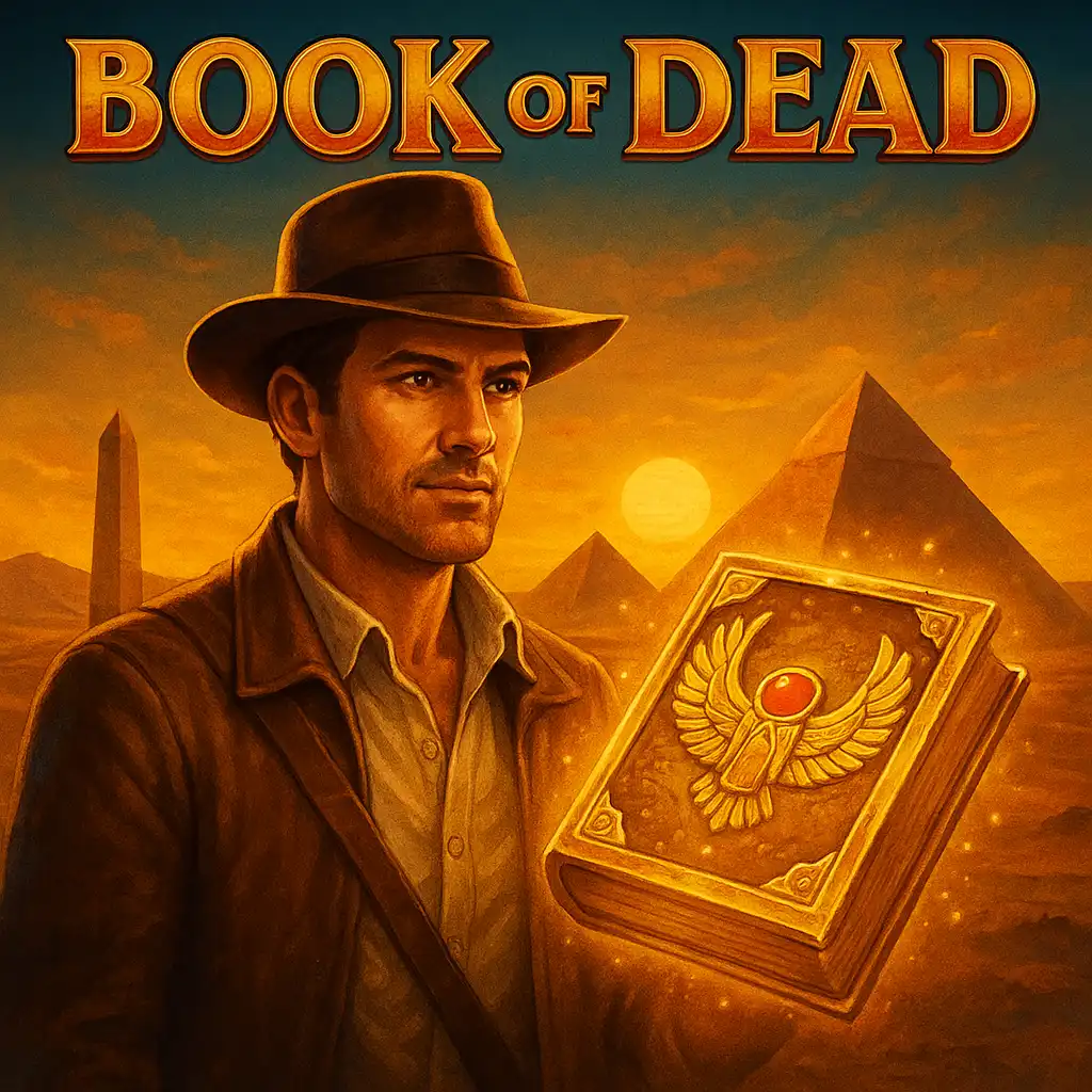 Book Of Dead slot game screen glowing inside the Aurora Lodge