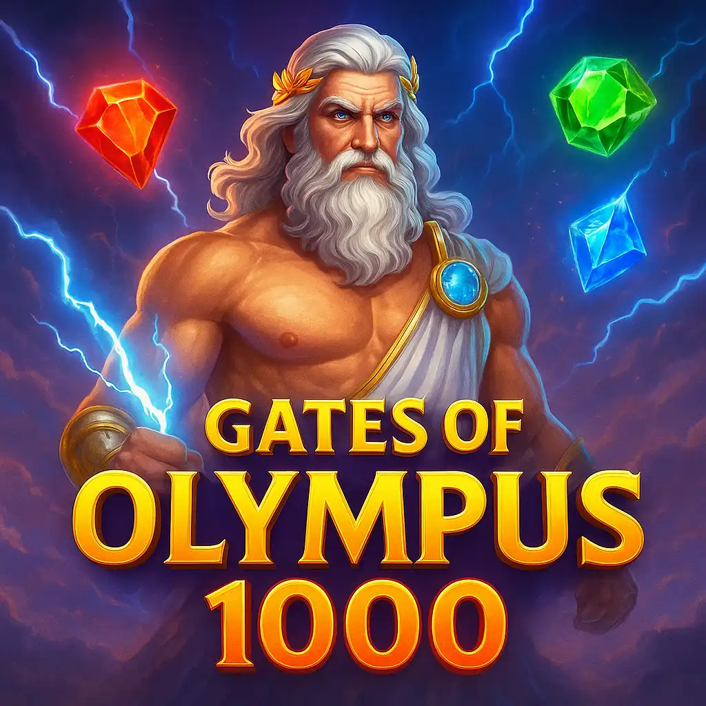 Gates of Olympus 1000 slot game screen glowing inside the Aurora Lodge
