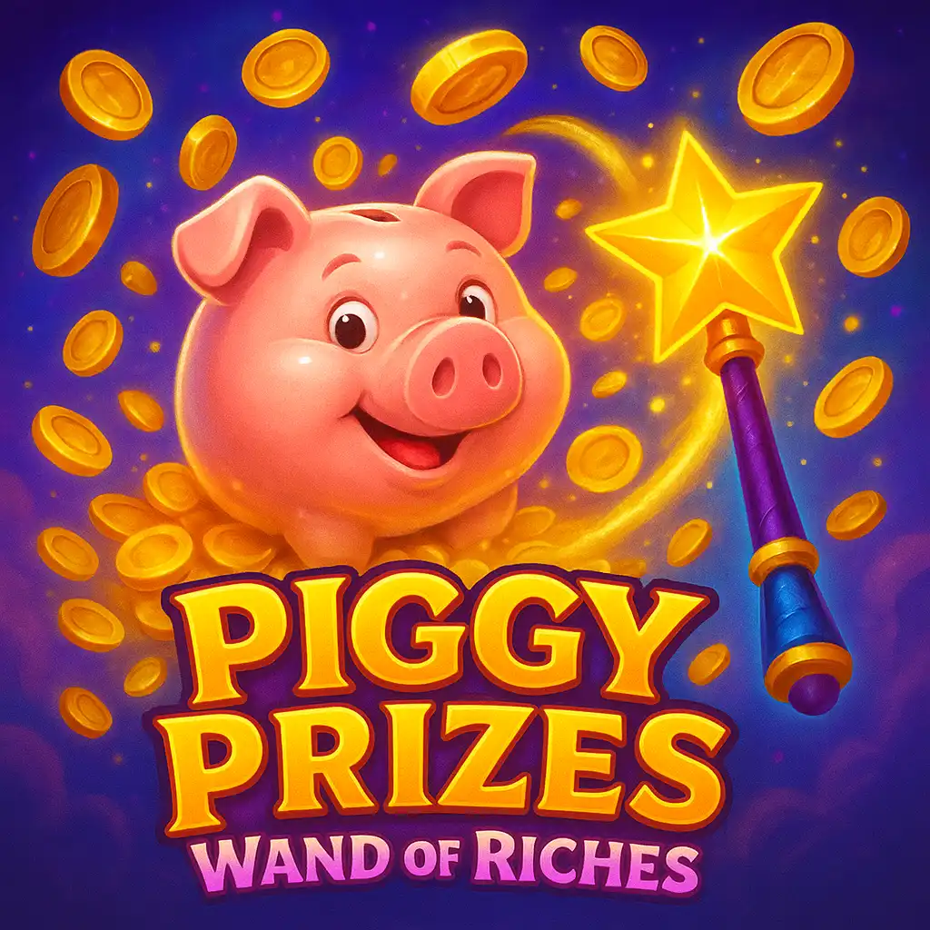 Piggy Prizes Wand of Riches slot game screen glowing inside the Aurora Lodge