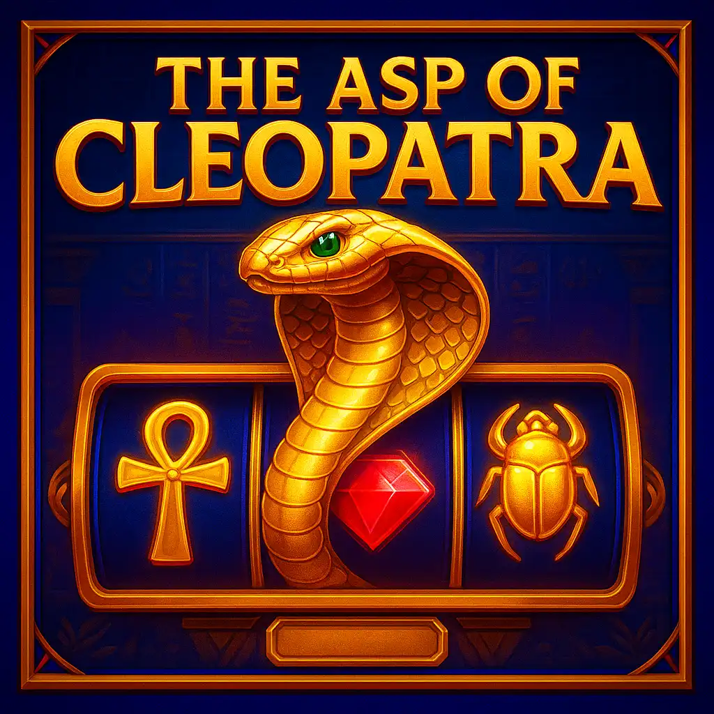The Asp of Cleopatra slot game screen glowing inside the Aurora Lodge