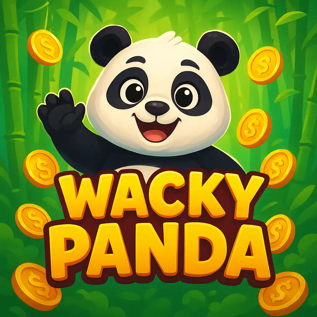 Wacky Panda slot game screen glowing inside the Aurora Lodge
